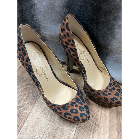 Jessica Simpson Nellah Platform Animal Prints Pumps 5.5 - Picture 3 of 5